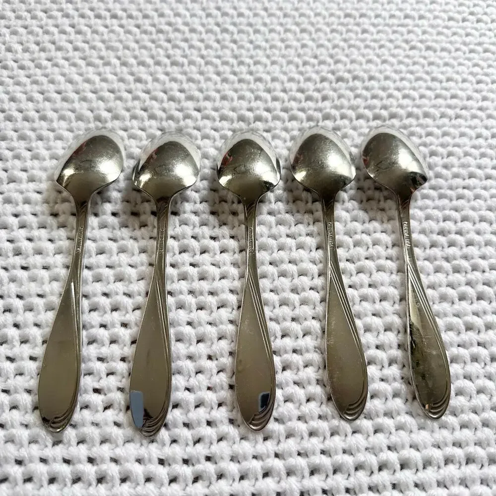 Oneida Stainless Camber Windswept Scroll Flatware Set of 5 Teaspoon Replacements